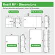 MIP12112 Tablero Resi9 MP Empotrado 1 Fila de 12 Módulos IP40 puerta blanca 1 Tierra + 1 Neutro tensión nominal 400V 10kA Schneider Electric
