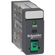 relé interfaz ench Zelio RXG 2 C/O estándar -24VCC-5A c/puls prueba bloq y LED