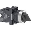 Interruptor selector Ø 22mm, mango estándar, 3 posiciones, 2 NA