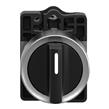 Interruptor selector Ø 22mm, mango estándar, 3 posiciones, 2 NA