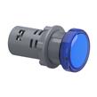 Luz piloto redonda azul Ø 22mm, con LED integrado, 110 V, Anti interferencias