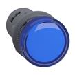 Luz piloto redonda azul Ø 22mm, con LED integrado, 220 ... 230 V, Anti interferencias