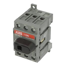Interruptor de Desconexión Tripolar 0-I OT16F3 ABB
Corriente Nominal: 16 A @ AC-22A @ 440 VAC
Incluyen Grapas Terminales, IP 20
Montaje Fondo de Panel
