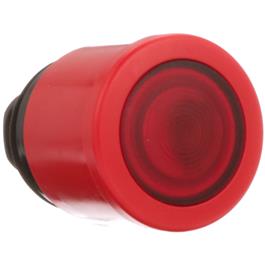 Cabeza de Pulsador Parada de Emergencia MPMT3-11R ABBMontaje 22 mm, Operador 40 mm, IP66Rearme por GiroRojo