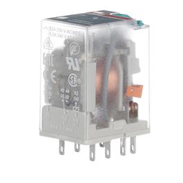 Relé Enchufable Tipo Miniatura CR-M120AC2 ABB
Relé 8 pines, 2 Contactos
Tensión Control: 120 VAC
Corriente Contactos: 12 A