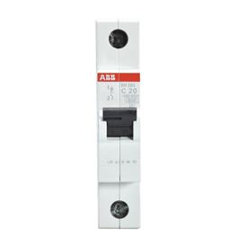 Mini interruptor SH201-C20, 1P, 20A, Curva C, ABB 2CDS211001R0204