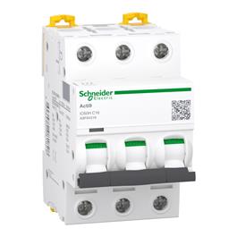 Interruptor Termomagnético Riel Acti 9 iC60H 3P 16 A Curva C 10 kA (IEC 60898-1) 15 kA (IEC 60947-2)