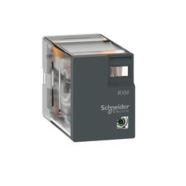 Relé miniatura enchufable, Harmony, 3A, 4CO, con LED, 230V AC