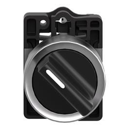 Interruptor selector Ø 22mm, mango estándar, 2 posiciones,1 NA