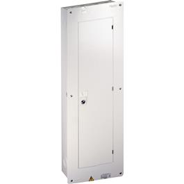 Tablero Trifásico HomeLine NTQT 24 cto 200A 240V totalizador puerta